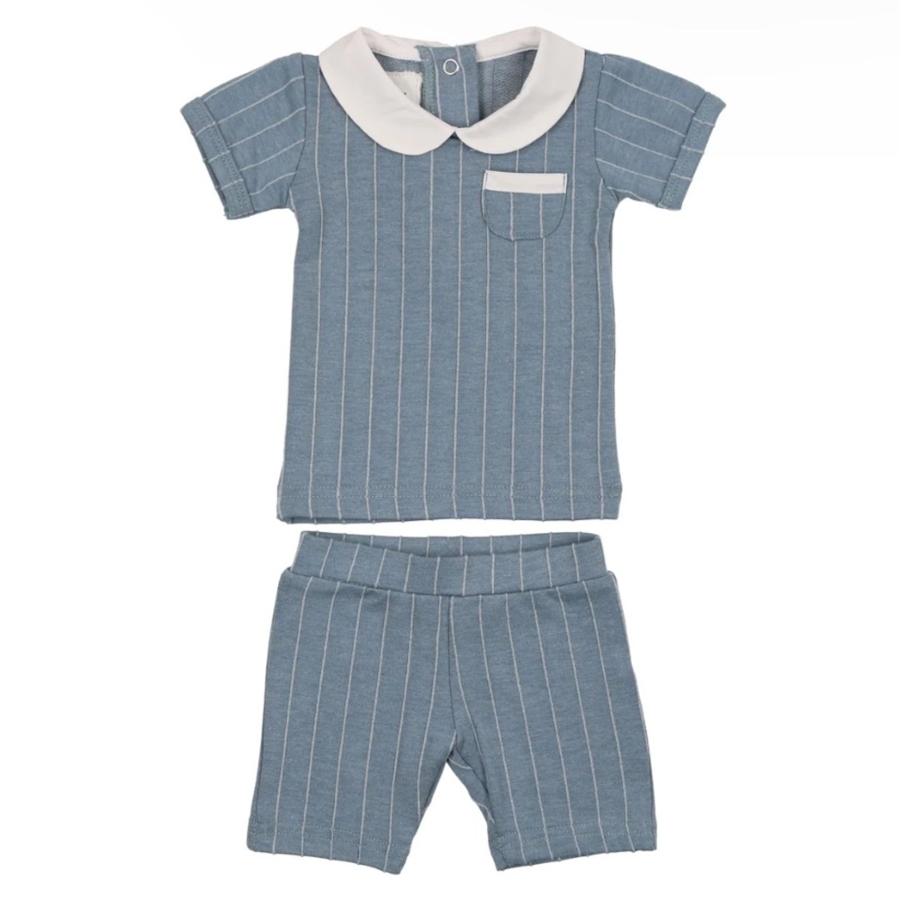 MANIERE RAISED STRIPE COLLAR TWO PIECE SET 💖IN STORES 9 MONTH💖